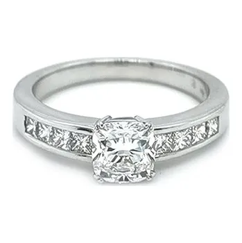 Prsten Zlatý Zásnubní Prsten s Diamantem KBS0126