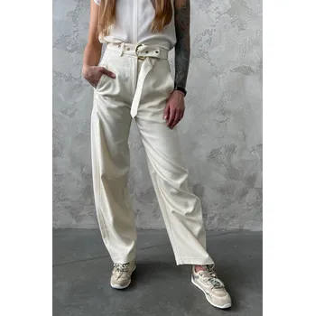 Dámské kalhoty Dámské kalhoty PINKO LEXY 106492A2W6C00 krémové Velikost: 40