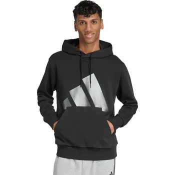 Pánská mikina Pánská Mikina S Kapucí adidas Sportovní Tepláková Mikina Hoodie Černá vel. XL