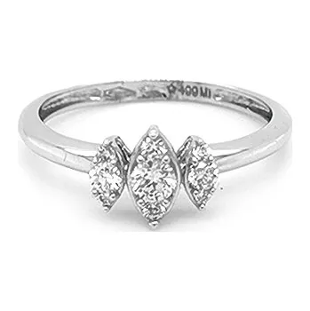 Prsten Zlatý Prsten s Diamanty 2010191