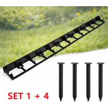 Zahradní obrubník SADA RIM-BORD 45/1000 mm 1+4