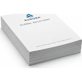 Kancelářský papír Hlavičkový papír s vlastním motivem - profesionální firemní identita Počet ks: 250, Formát tiskovin: A4 profesionální firemní identita