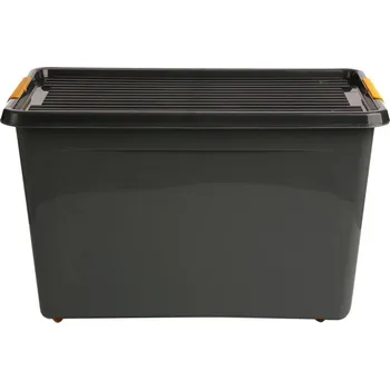 Úložný box Úložný box s víkem a na kolečkách MOXOM SOLID STORE 60 l šedý