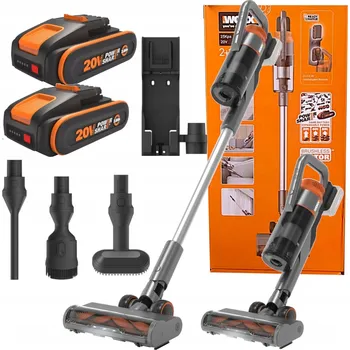 Vysavač Tyčový vysavač bezdrátový Worx WX038 315W stříbrný/šedý
