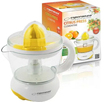 Lis na citrusy Odšťavňovač na citrusy Esperanza clementine žlutý/zlatý 25 W