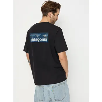 Pánské tričko Patagonia Boardshort Logo Pocket Responsibili (ink black) XXL, černá