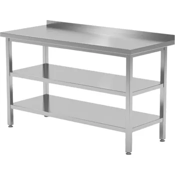 Dílenský stůl Nerezový stůl 2 police 90x60x85cm