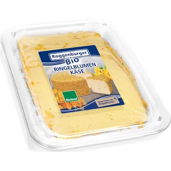 Mléko Roggenburger Plátkový sýr s květy měsíčku 125 g bio