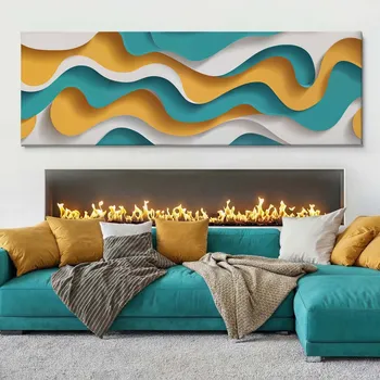 Obraz Obraz na plátně - Středozemní tep FeelHappy.cz Velikost obrazu (šířka x výška): 60 x 20 cm