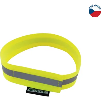 Obojek pro psa ZÁHOŘÍ Rudel Reflexní obojek - popruh suchý zip s reflexní páskou Barva: Žlutá, Délka: 45 cm