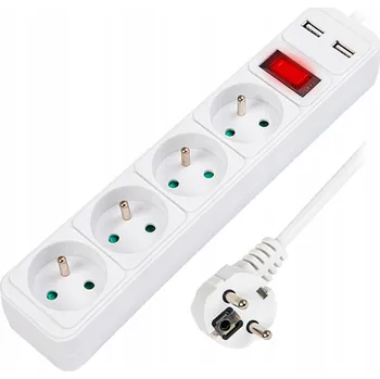 Napájecí kabel Prodlužovací Kabel kabel Blow 3 m, 4 ks , bílý