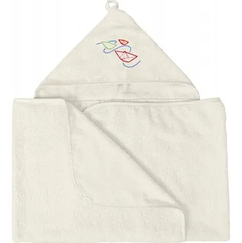 MATEX Osuška s kapucí MAXI JUNIOR 140x70 [TB0341_02] krémová