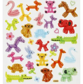 samolepka CREATIV: Samolepky Zvířátka s Balónky 27186