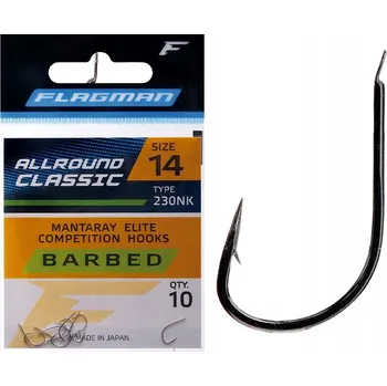 Rybářský háček Háčky Flagman s otřepem, velikost 16 10, ks