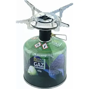 Turistický vařič Vařič na plynové kartuše 4KW - ORCAMP K502 (Vysoce výkonný plynový vařič určený na šroubovací plynové kartuše se závitem 7/16.)