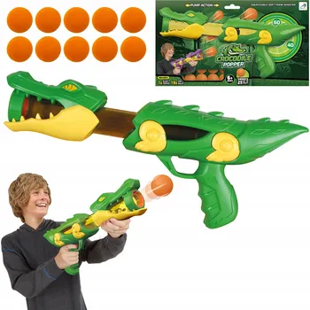 Dětská zbraň PISTOLE NA MĚKKÉ KULIČKY VELKÁ PUŠKA RAKETOMET ZBRAŇ HRAČKA PRO DĚTI