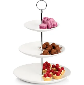 Podnos STOLNÍ porcelánová miska talíř na dort ovoce občerstvení dezerty