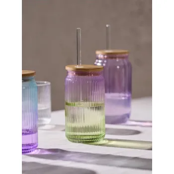 Sinsay - Znovu použitelný hrnek s&nbsp;brčkem - levandulová - 836EN-04X - 836EN-04X-ONE