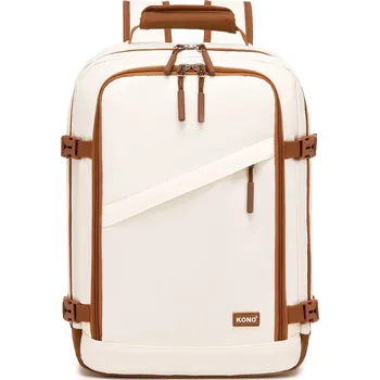 Městský batoh Cestovní příruční batoh Kono 24 L - béžovo-hnědý - 40x30x20 cm