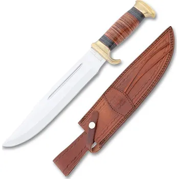 Pracovní nůž Rough Rider Stacked Leather Bowie