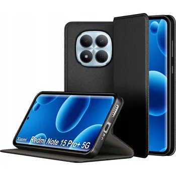 Pouzdro na mobilní telefon Flipové pouzdro KrainaGSM pro Xiaomi Redmi Note 15 Pro+ 5G černé