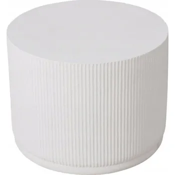 Konferenční stolek ŠEDÝ KÁVOVÝ STOLEK KULATÝ PŘÍRUČNÍ KOMPAKTNÍ FLIPPO 50 X 38 CM