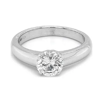 Prsten Zlatý Zásnubní Prsten s Diamanty 2011554