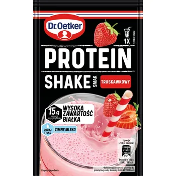 Protein Dr. Oetker s příchutí jahody, sáček 18 g