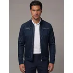 PŘECHODNÁ PÁNSKÁ BUNDA TMAVĚ MODRÁ 1702 DENLEY_2XL