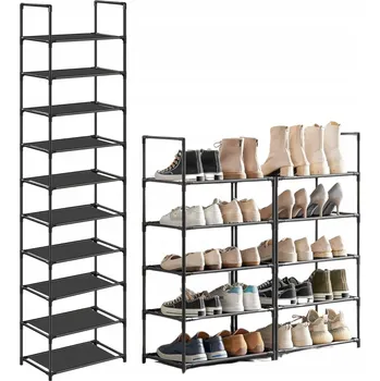 Botník Botník Songmics 45 x 174 x 30 cm černý