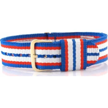 Řemínek na hodinky Textilní řemínek k hodinkám DILOY 387D.W3 NATO 20 mm