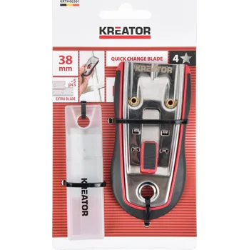 Pracovní nůž KREATOR Kovová škrabka + 5 × náhradní nože pro škrabku KRTH00501