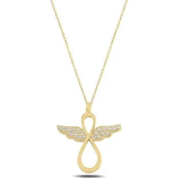 Řetízek Olivie Stříbrný náhrdelník ANDĚL GOLD 5534 Ag 925; ≤1,9 g.