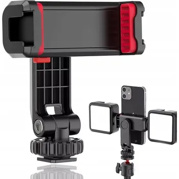 DRŽÁK ADAPTÉR NA TELEFON PRO STATIV SELFIE TYČ 1/4 OTOČNÝ 360 ST-06S