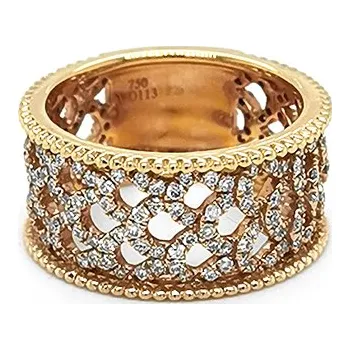 Prsten Zlatý Prsten s Diamanty 2010471