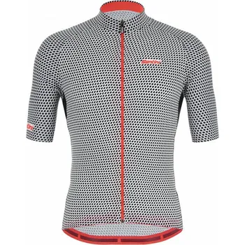 cyklistický dres Dres Santini Karma Kite pánský kr.r. black XXL