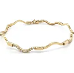 Zlatý Dámský Náramek se Zirkony 7010169