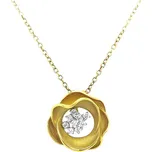 Zlatý Přívěsek s Diamanty KBS0264