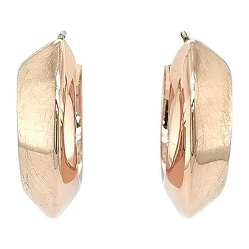 Náušnice Kruhové Náušnice z Růžového Zlata 7120918