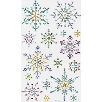 samolepka Samolepky Diamantové Vločky Sněhu