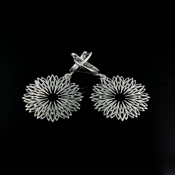 Náušnice Ažurové kruhové náušnice Stříbro 925