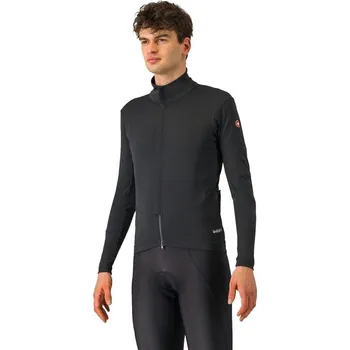 Cyklistická bunda Bunda Castelli Bunda Castelli Perfetto Air 4524503 pánská light black XXL XXL