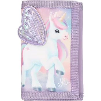 Peněženka Depesche 13418 Ylvi - Fialová peněženka s motivem jednorožce