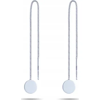 Náušnice Stříbrné náušnice provlékací kruhy ryzost 925