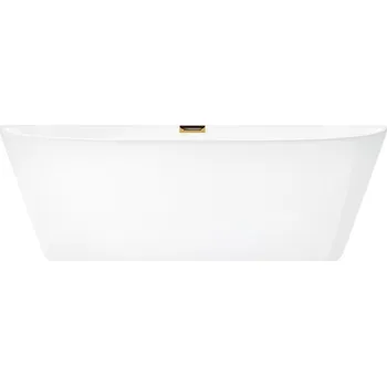 Vana Volně stojící vana CORSAN Salina 160, zlatá výpusť