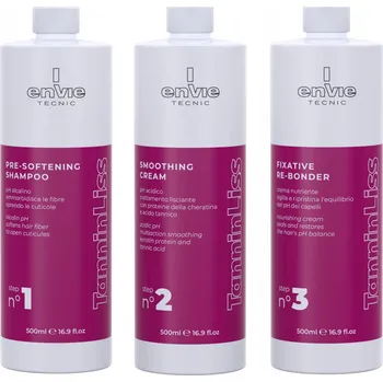 Vlasová regenerace Sada pro Keratinové Narovnání Vlasů Keratin Envie 3x500 ml