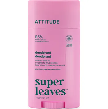 Attitude Přírodní deodorant Super leaves - kokos & lesní plody 75g