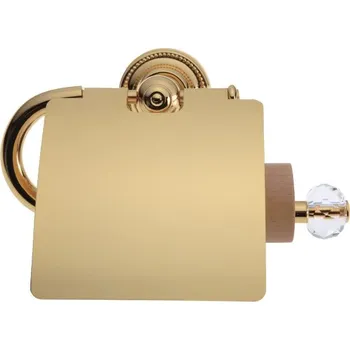 Úchyt na toaletní papír Bebek - potah zlato 24 karátů