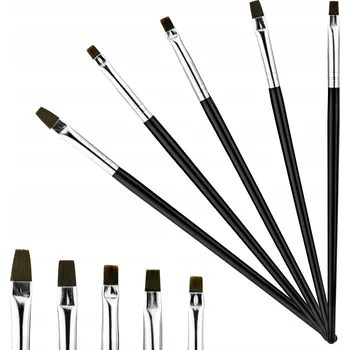 Kosmetický štětec Sada štětců Profico na akryl a gel 5 kusů černá