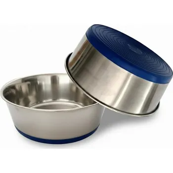 Miska pro psa Miska nerez těžká silikonová základna 1,7 l